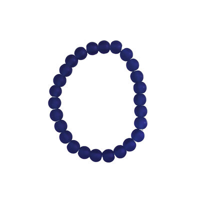 Cobalt blue recycled glass bracelet